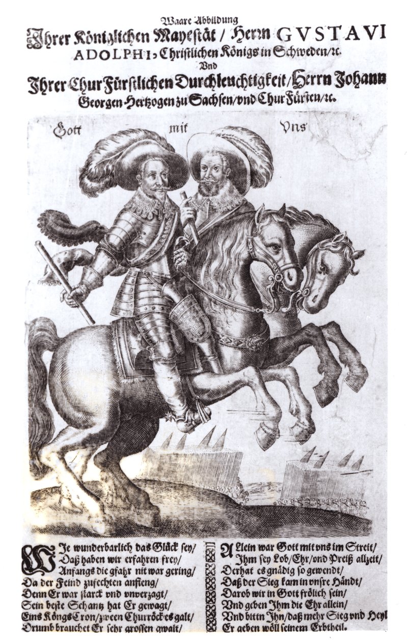 Gustavo Adolfo II (1594-1632) y Gustavo Adolfo IV (1778-1837), reyes de Suecia de German School