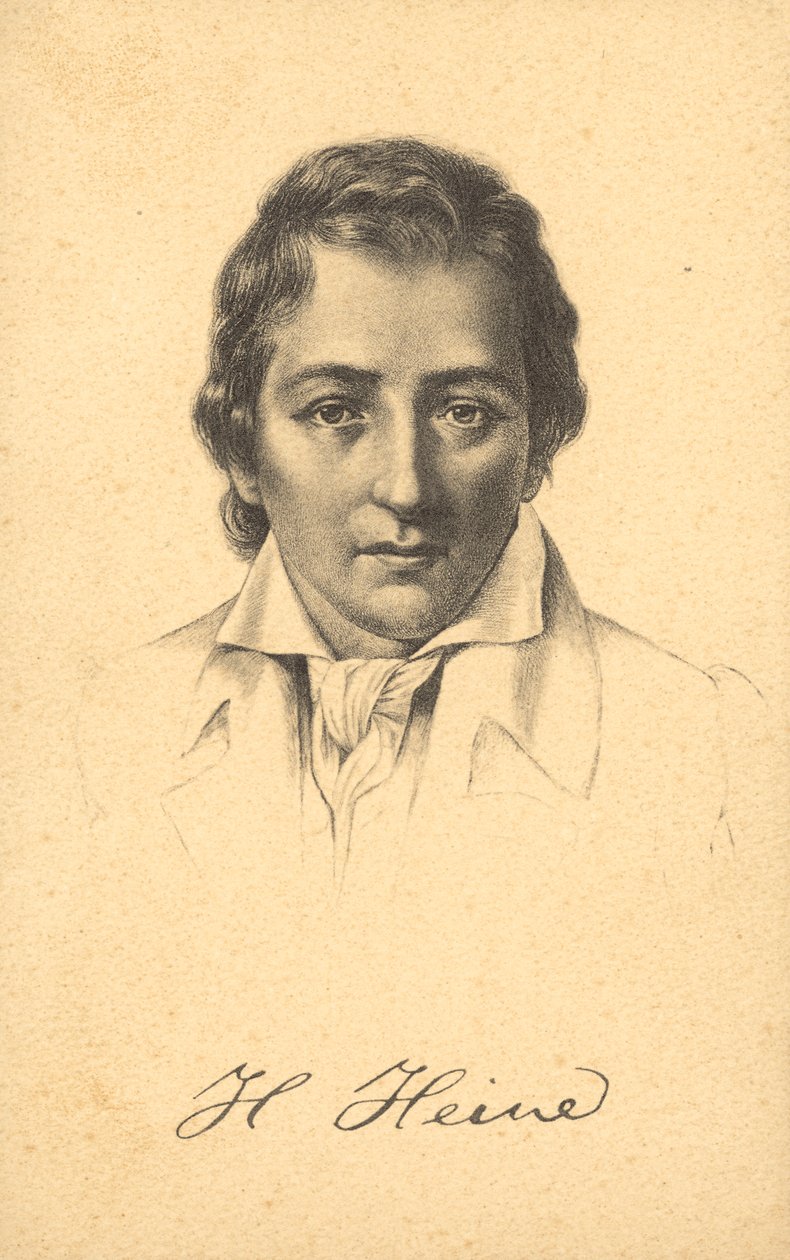 Heinrich Heine (litografía) de German School