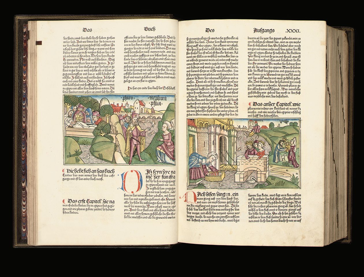 Copia iluminada de la 9ª edición de la Biblia en alemán, Anton Koberger, Núremberg, 1483 de German School