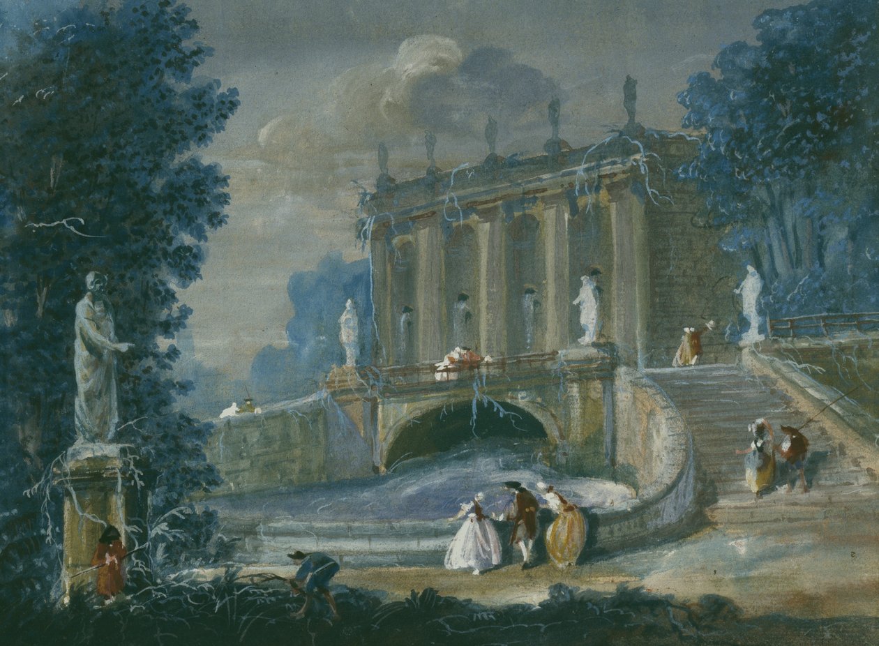En los jardines del Palacio Sanssouci, Potsdam, Prusia de German School