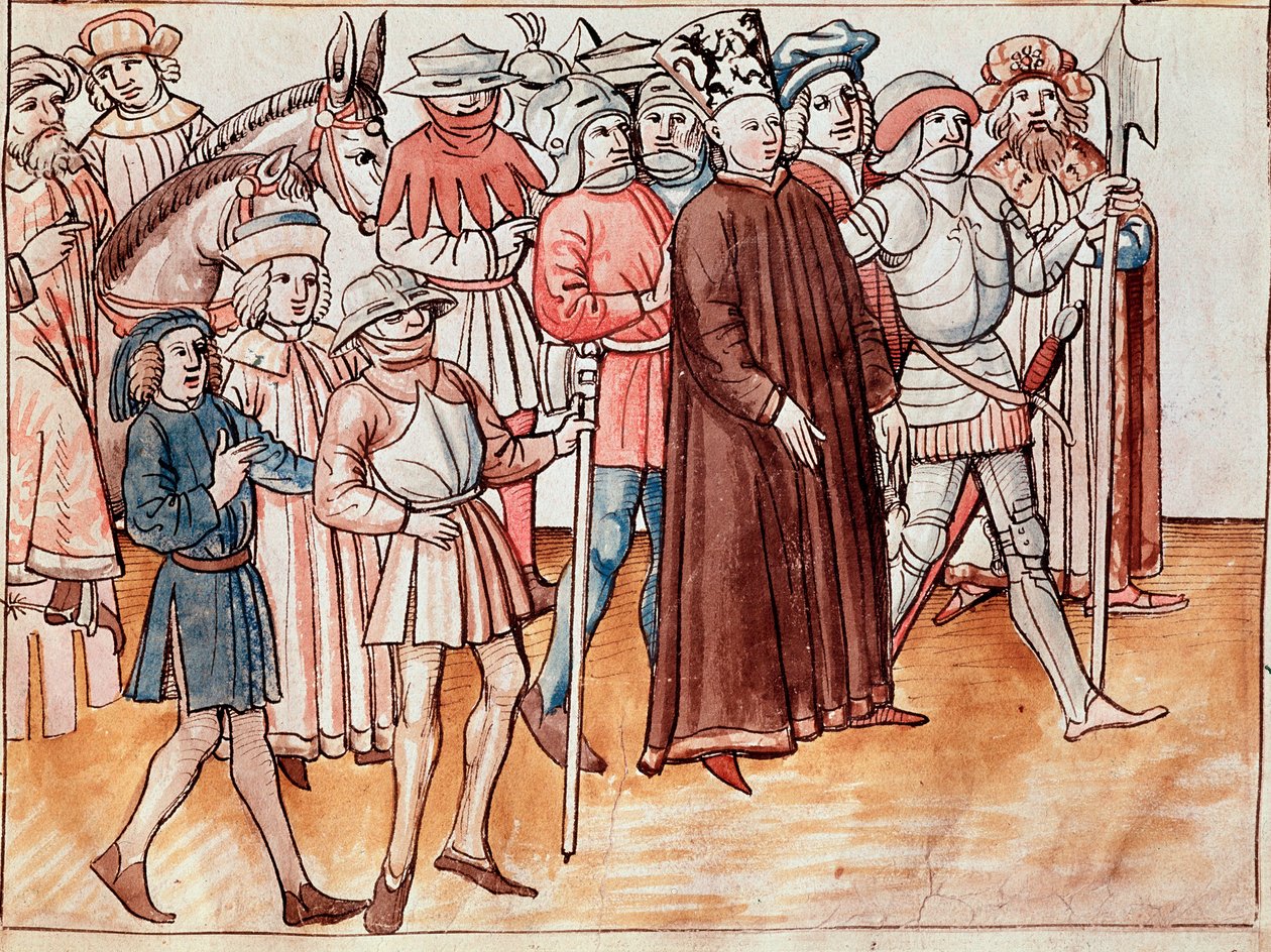Jan Hus es capturado y condenado a la hoguera de German School