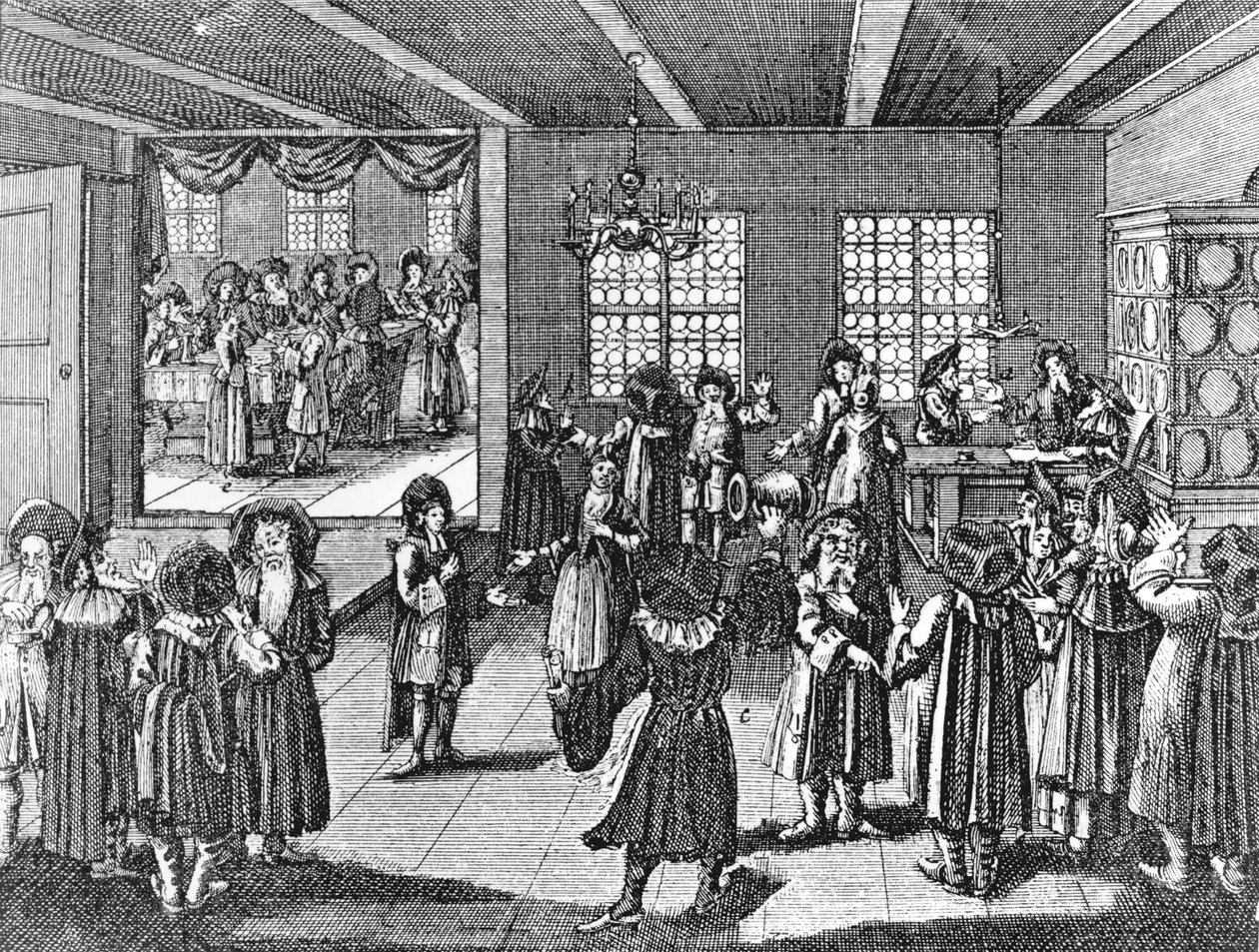 Ketubah por Georg Puschner del Jüdisches Ceremoniel de Kirchner, 1726 de German School