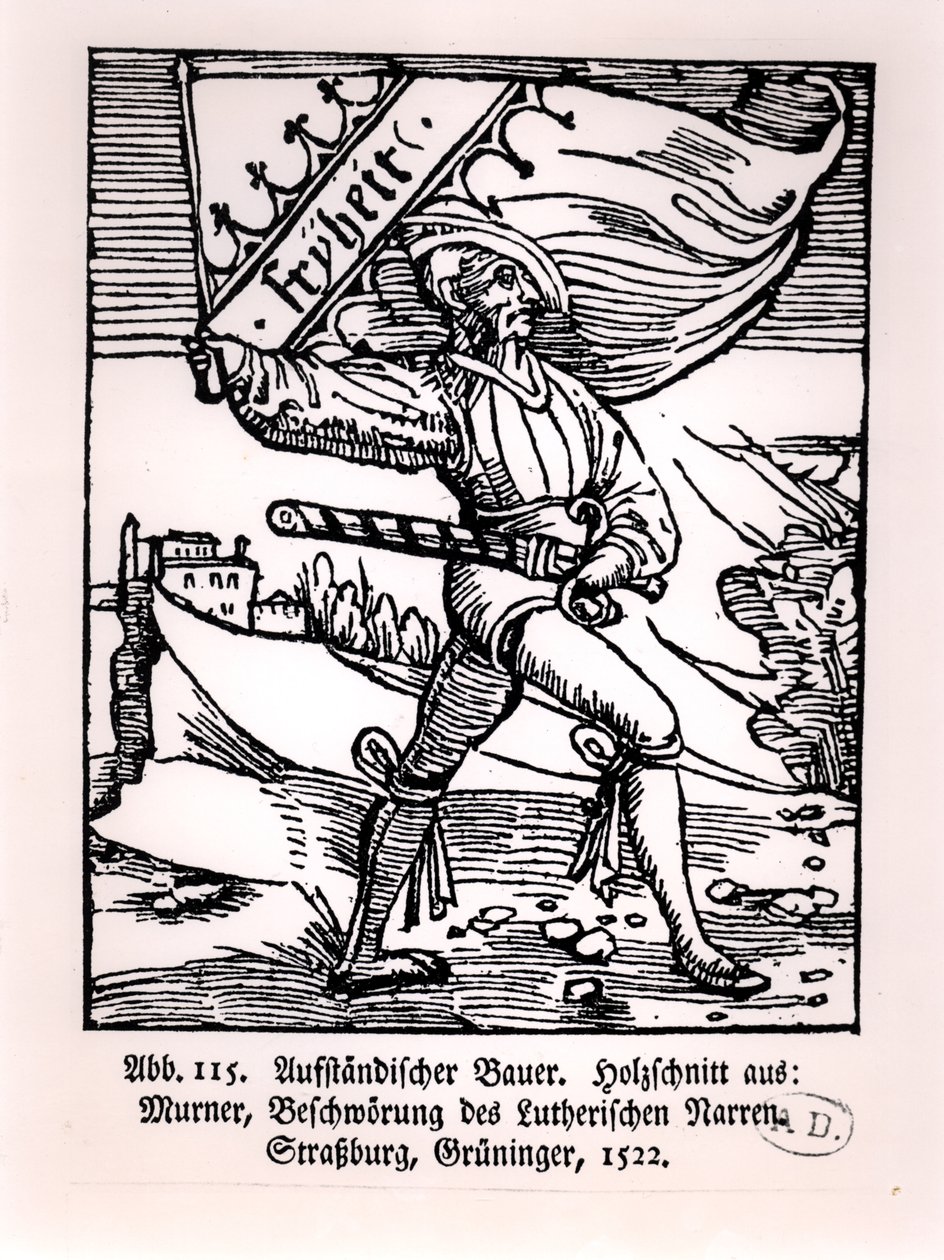 Libertad, ilustración de la Revuelta de los Campesinos, 1522 de German School