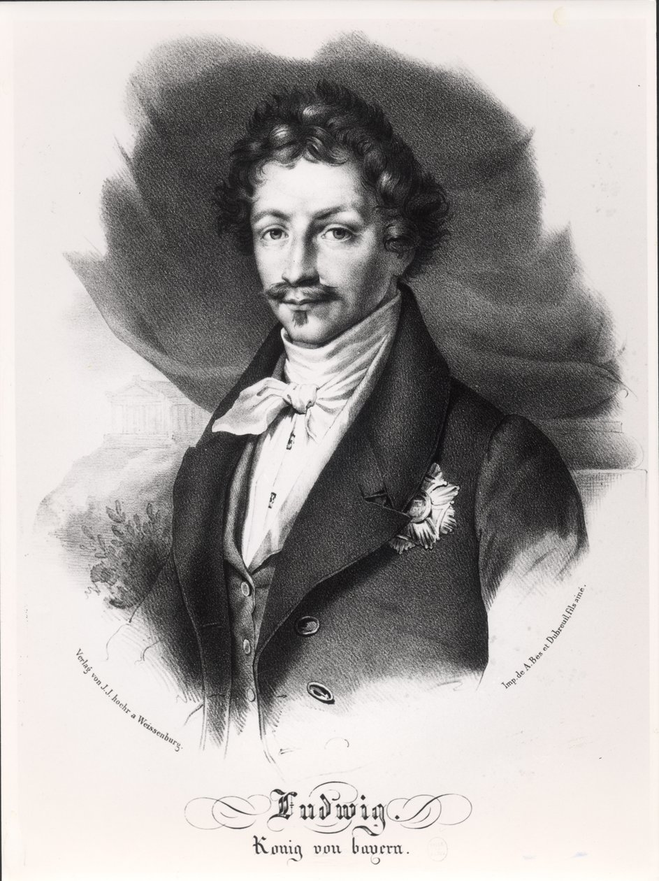 Ludwig I de Baviera (25 de agosto de 1786 - 29 de febrero de 1868) de German School