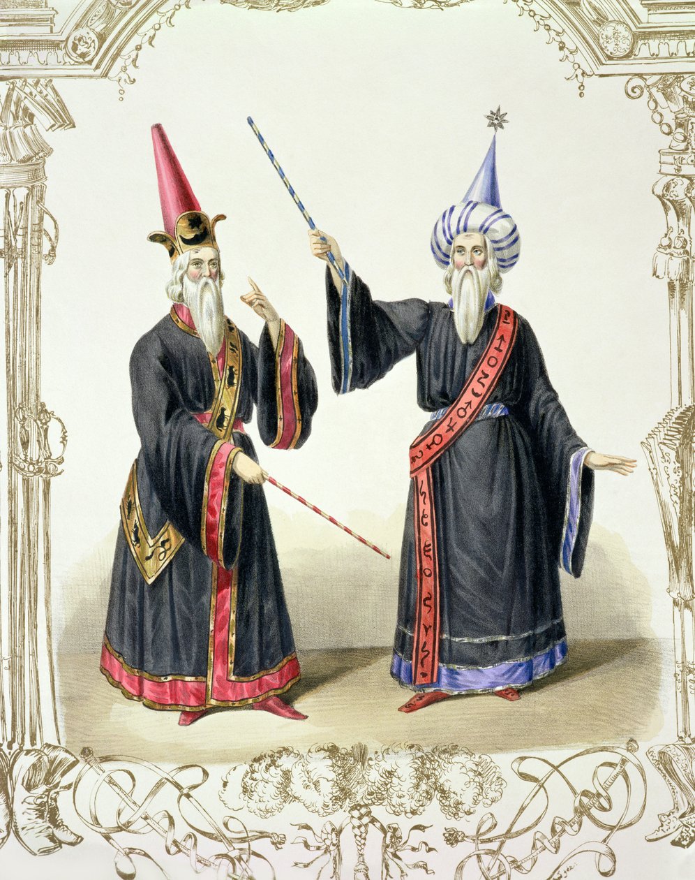 Magos en el Carnaval de Berlín, 1836 de German School