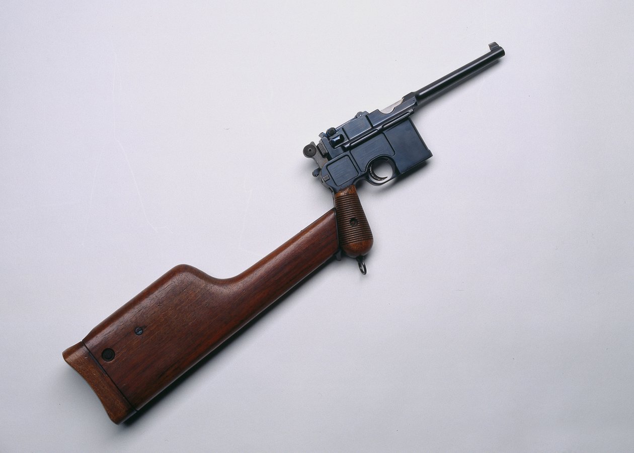 Pistola Mauser semiautomática 7.63 mm M1896, circa 1898 de German School