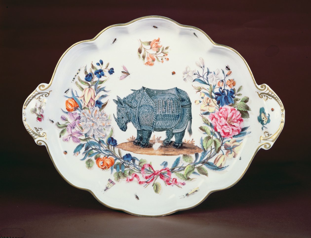 Soporte de Meissen para el centro de mesa del servicio de Northumberland, c.1745 de German School
