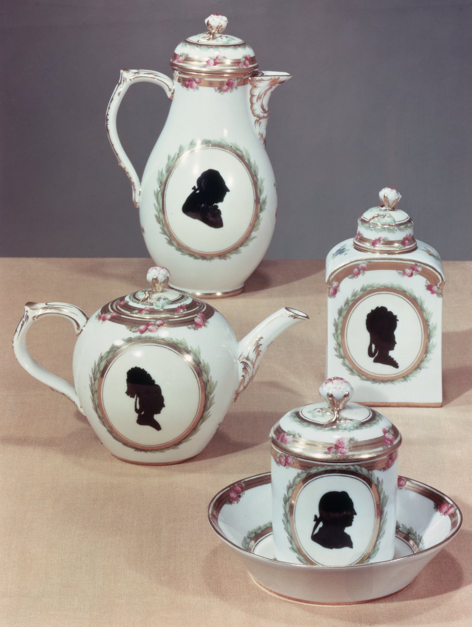 Juego de té de Meissen de German School