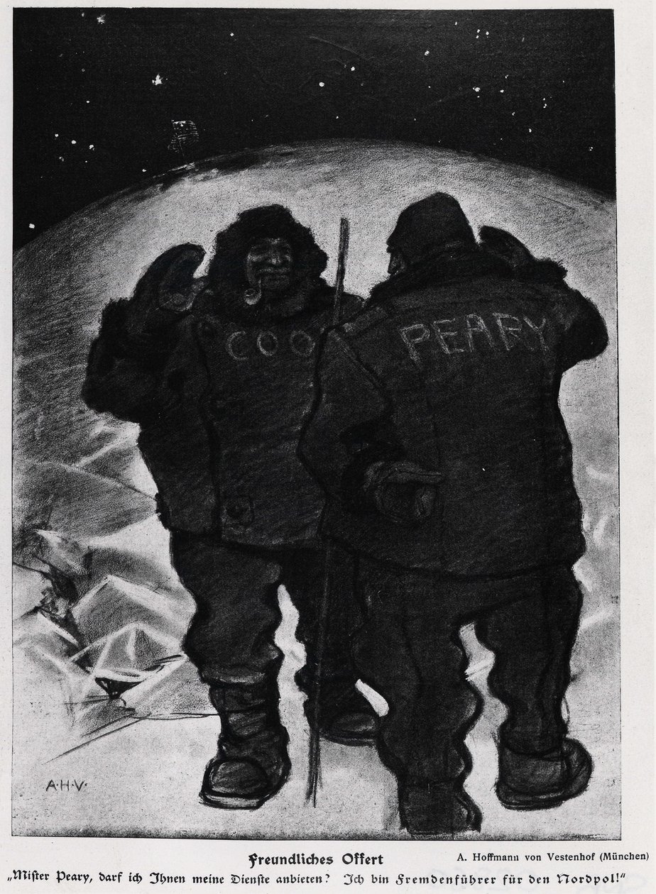 El Sr. Cook y el Sr. Robert Edwin Peary en la conquista del polo - Jugend de German School