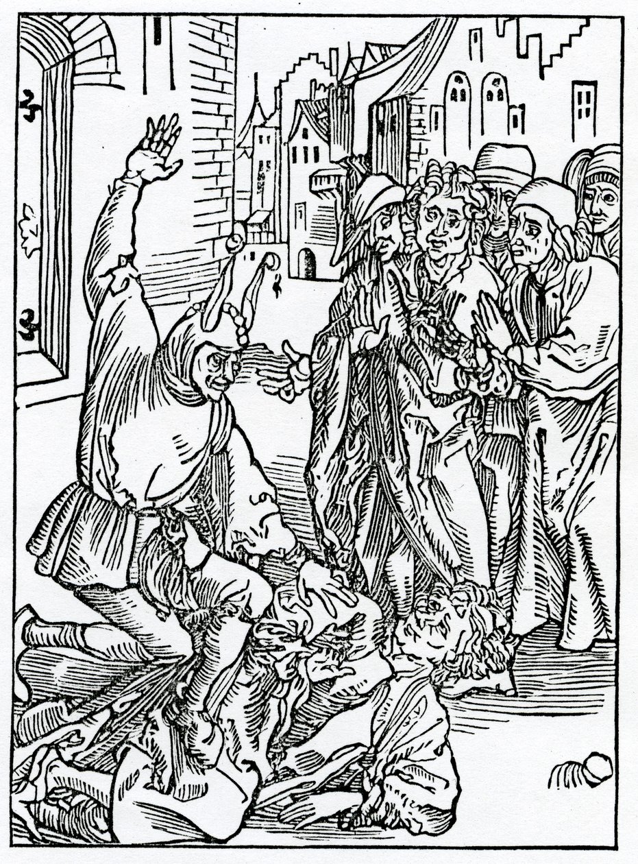De la ruptura y el daño de la amistad, ilustración de la traducción al inglés de Alexander Barclay de 