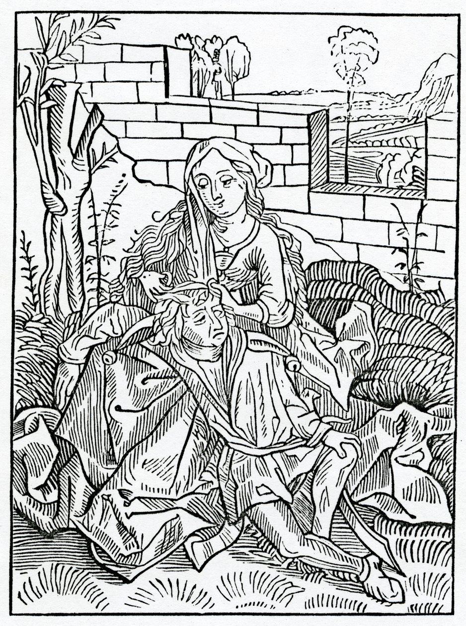 De los tontos que no pueden guardar su propio consejo, ilustración de la traducción inglesa de Alexander Barclay de 