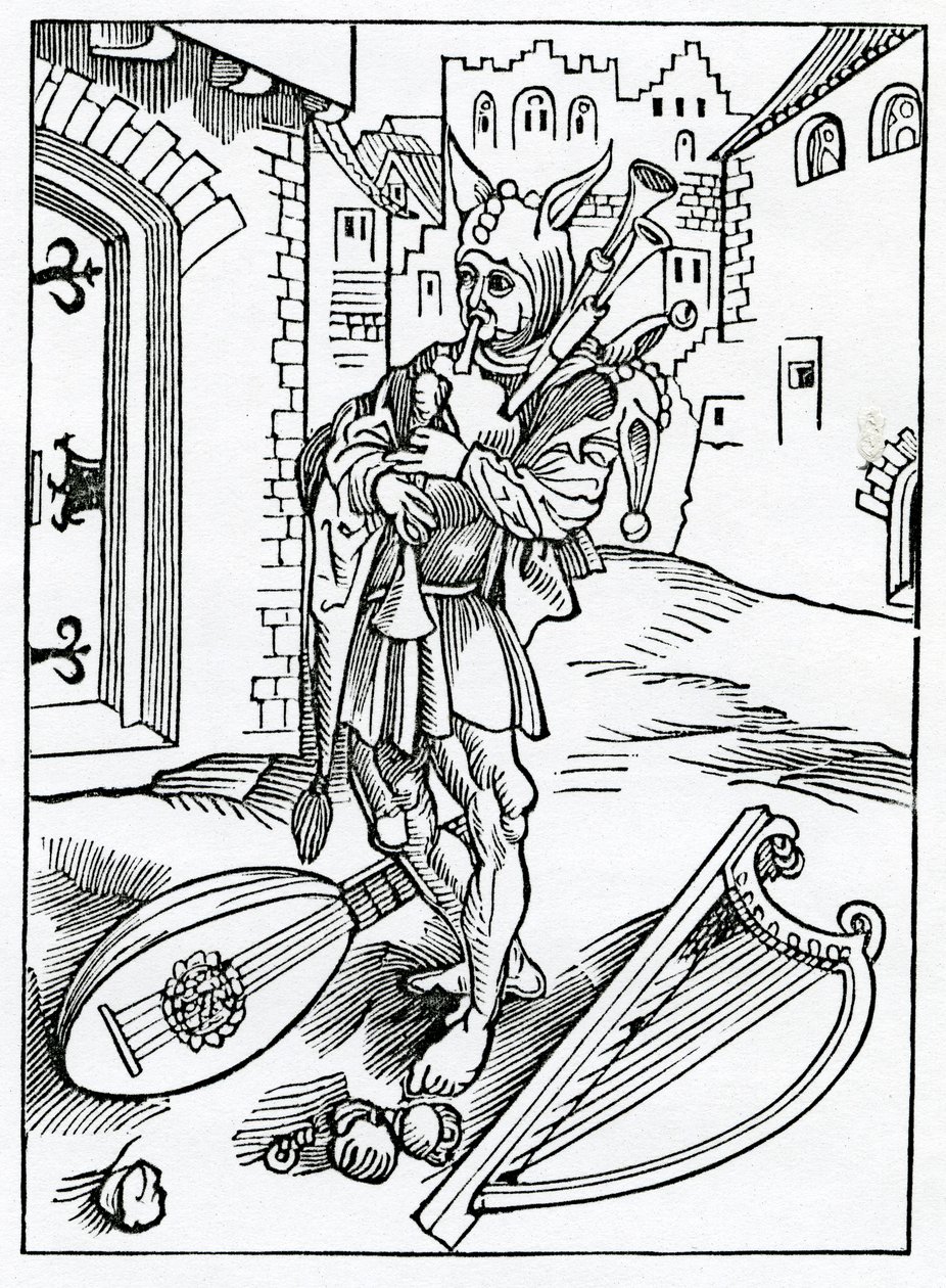 De los tontos impacientes que no soportan la corrección, ilustración de la traducción al inglés de Alexander Barclay de 