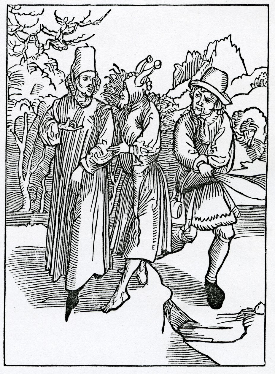 Del vicio de la ingratitud y los tontos que lo siguen, ilustración de la traducción al inglés de Alexander Barclay de 