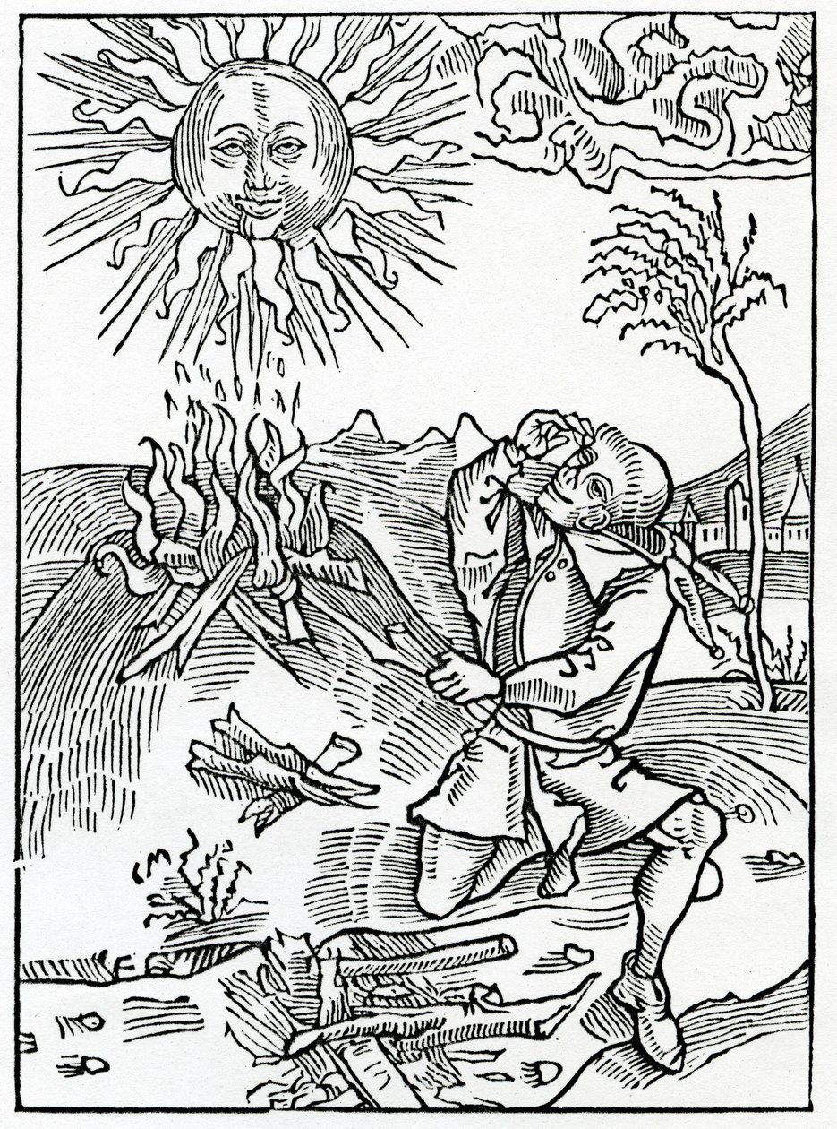 De aquellos que neciamente hablan contra las obras de Dios, ilustración de la traducción al inglés de Alexander Barclay de 