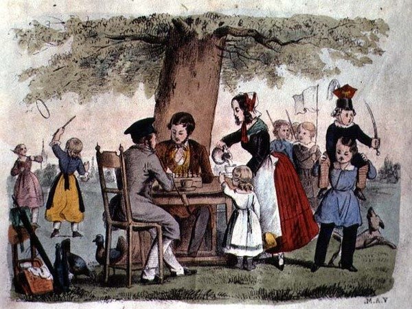 Juegos al Aire Libre, Alemania, c.1860 de German School