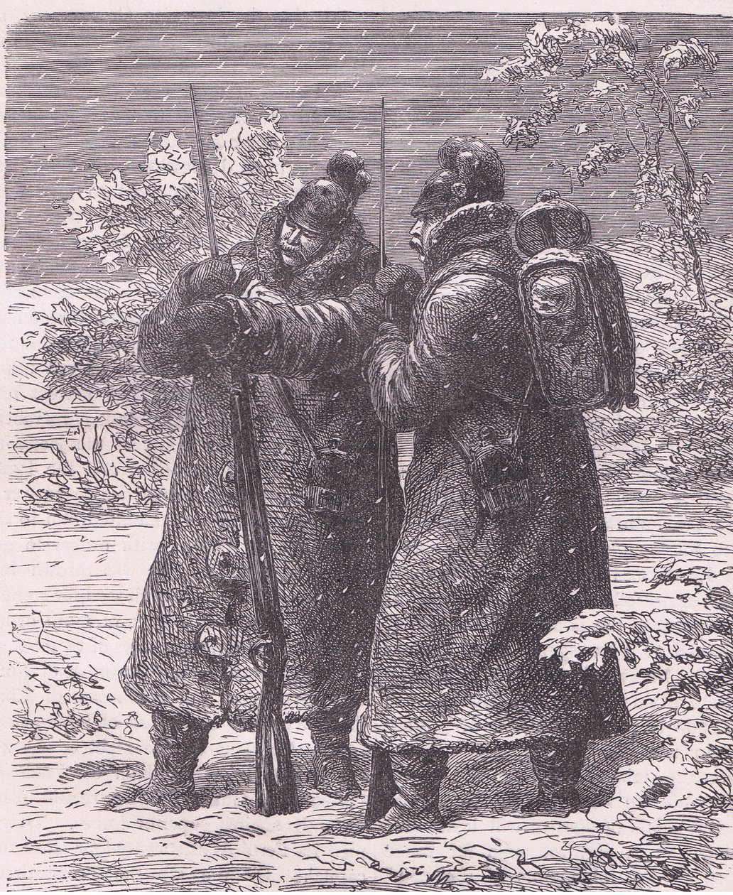 Puesto avanzado en la nieve de German School