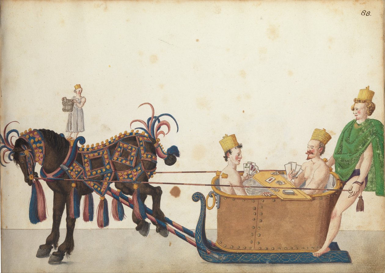 Carroza de desfile en desfile, c.1640 de German School