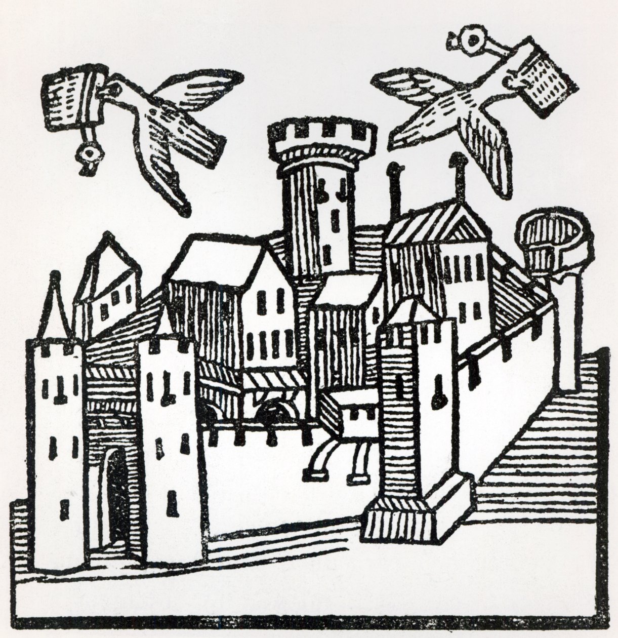 Correo de palomas, 1488 de German School