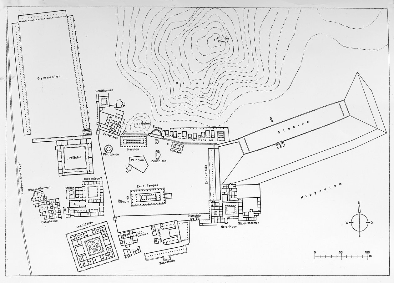 Plano de Olimpia, Grecia de German School