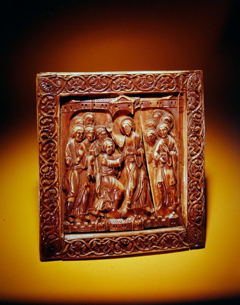 Placa con Santo Tomás dudando, c.1140-60 de German School
