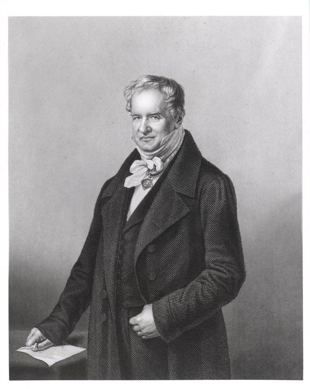 Retrato del Barón Alexander von Humboldt (1769-1859) de German School