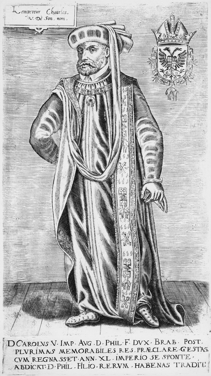 Retrato de Carlos V (1500-1558), Emperador del Sacro Imperio Romano de German School