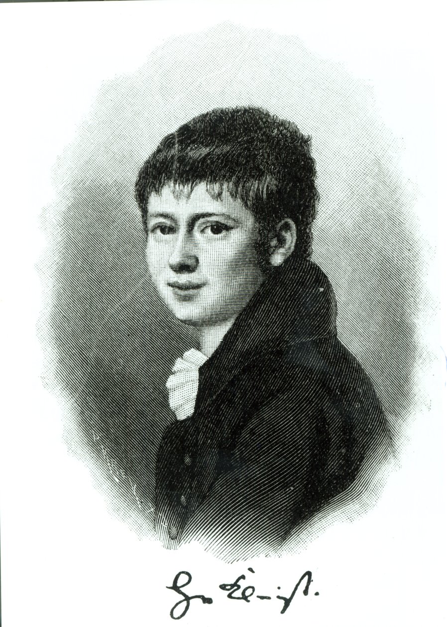 Retrato de Heinrich von Kleist de niño de German School