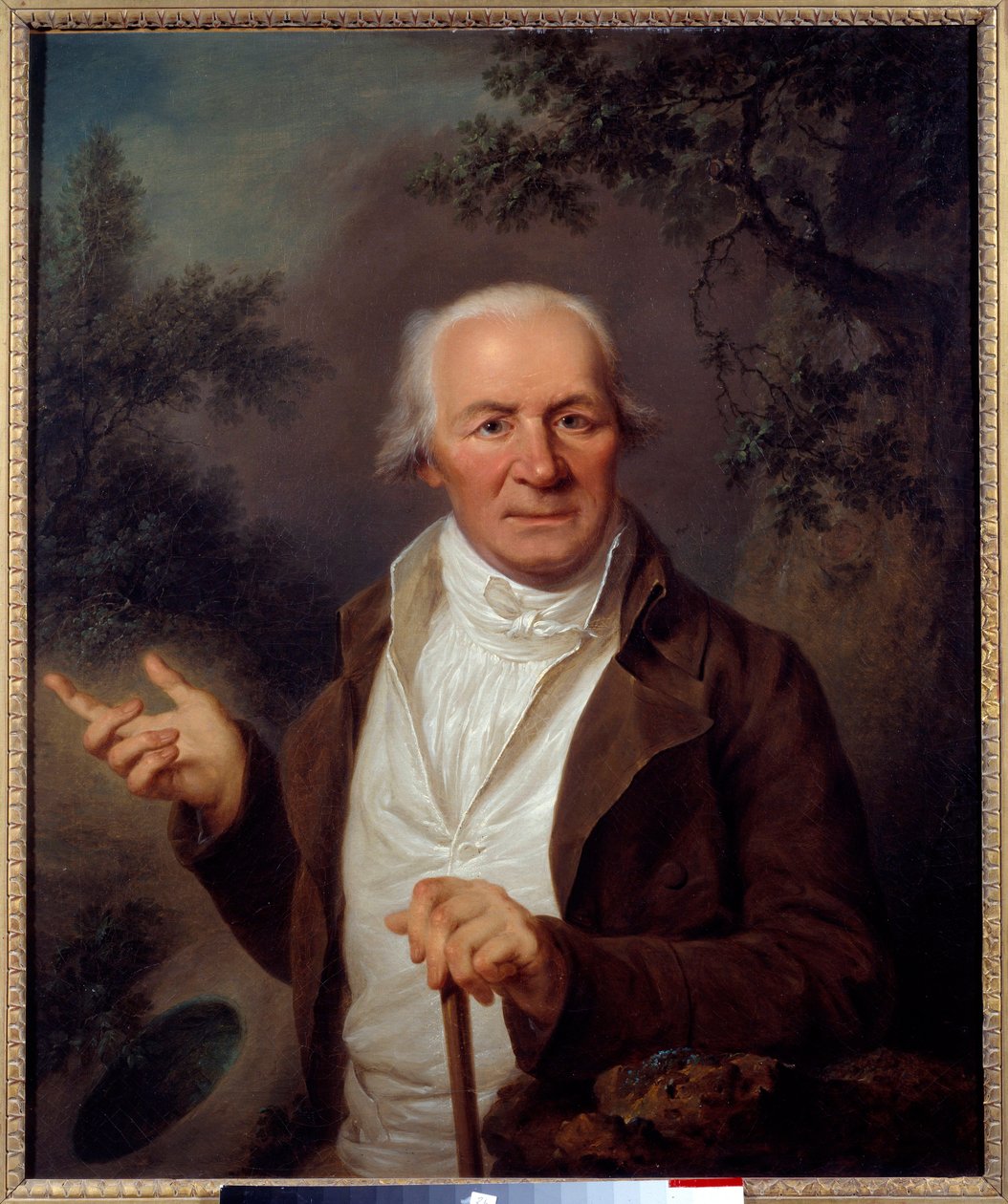 Retrato de hombre. Pintura de la escuela alemana. Siglo XVIII Brest, Museo de Bellas Artes de German School