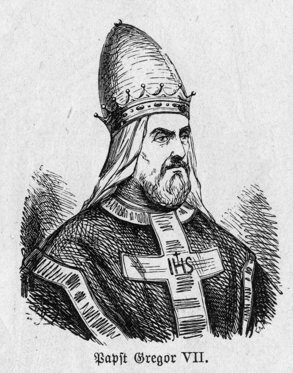 Retrato del Papa Gregorio VII (Hildebrand) de German School