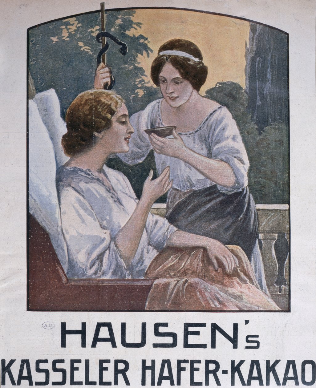 Póster publicitario de chocolate de Kassel, 1908 de German School