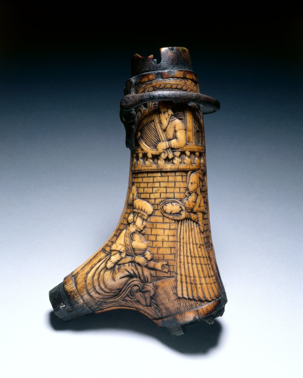 Frasco de pólvora, c.1580 de German School