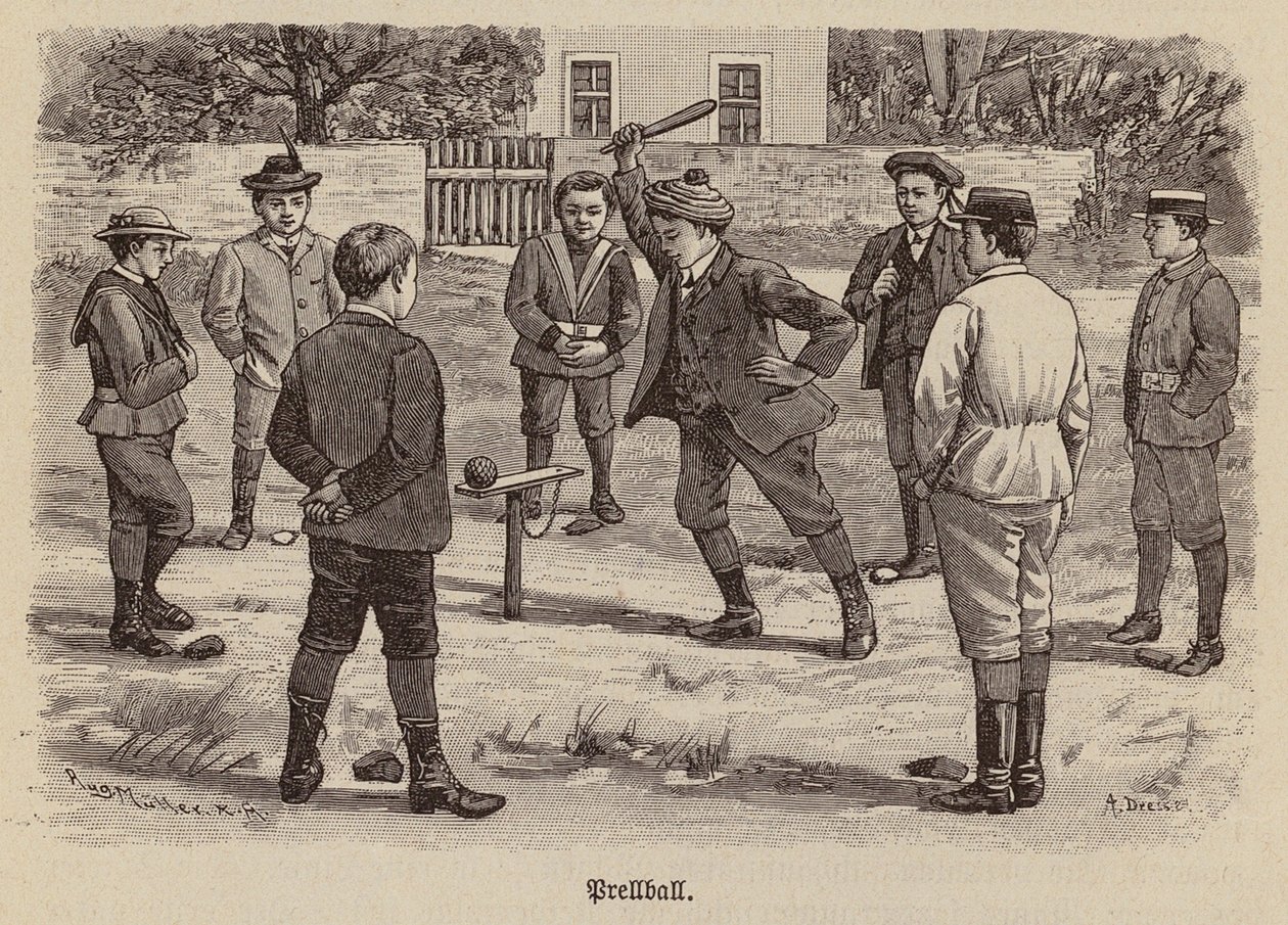 Prellball (grabado) de German School