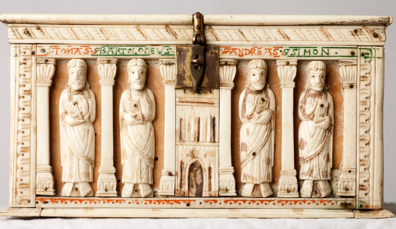 Relicario, Colonia, Alemania, c.1150 (madera y marfil) de German School