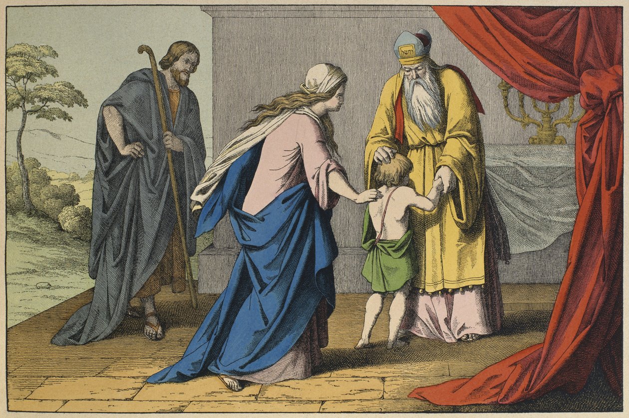 Samuel y Elí, ilustración de L