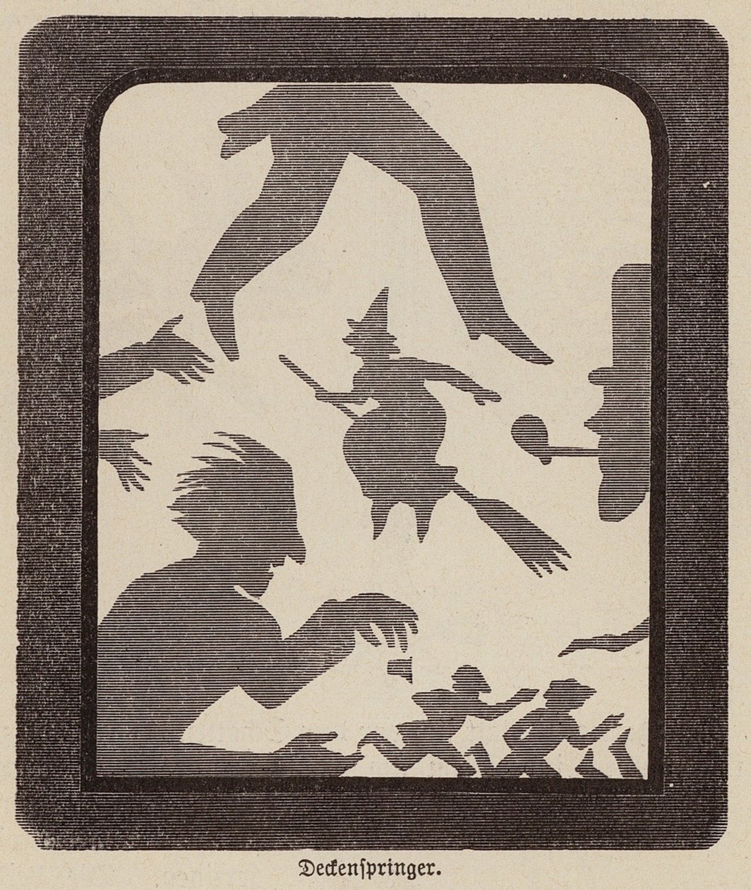 Figuras de sombra (grabado) de German School