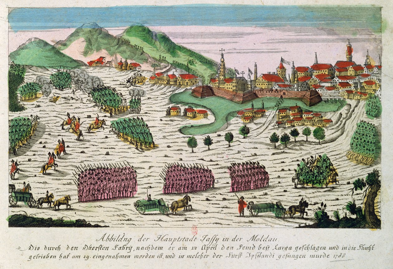 Asedio y captura de Jassy en 1788 por el ejército ruso de German School