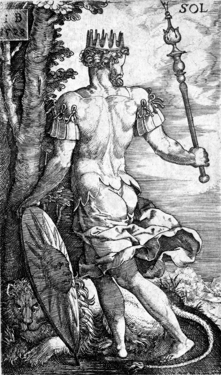 Sol, impreso por Georg Pencz, 1529 de German School
