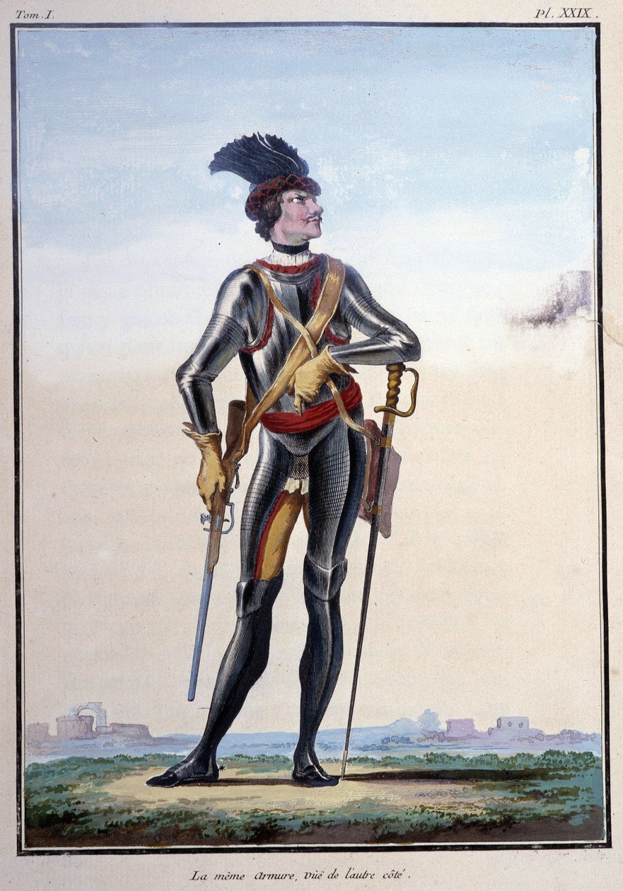 Ropa de soldado: Armadura de jinete - en "My Dreams" por el Conde de Sajonia de German School