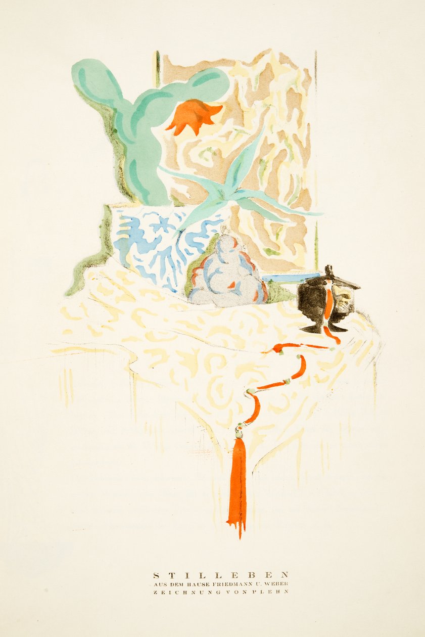 Naturaleza muerta, de The House of Friedmann U. Weber, de Styl, pub.1922 de German School
