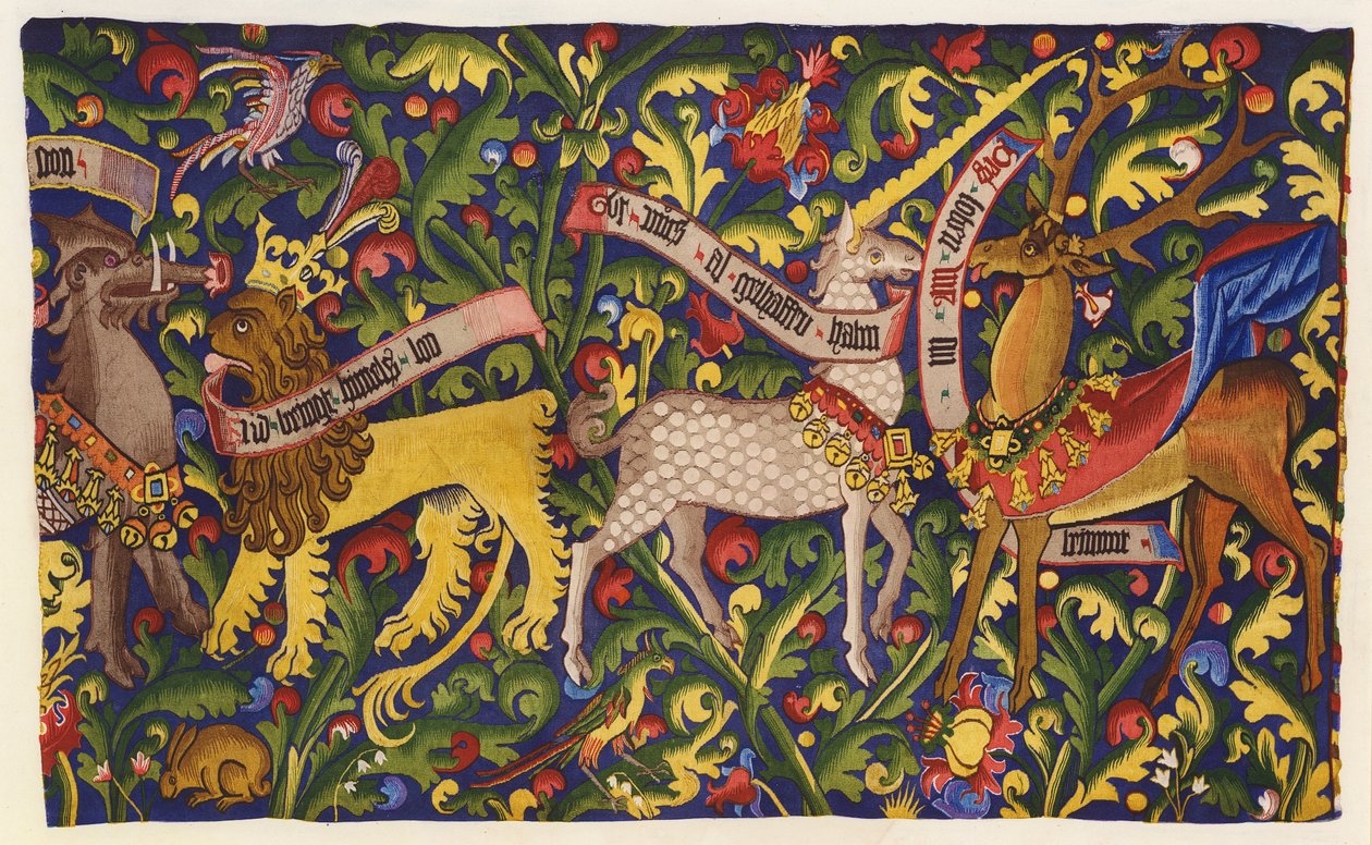 Frontal de altar tapizado con criaturas míticas, Basilea de German School