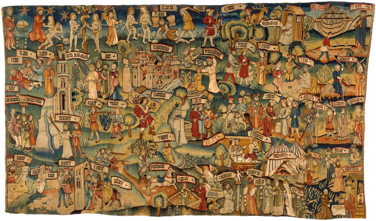 Tapiz que representa treinta y seis escenas del Antiguo y del Nuevo Testamento, procedente de Renania Media de German School