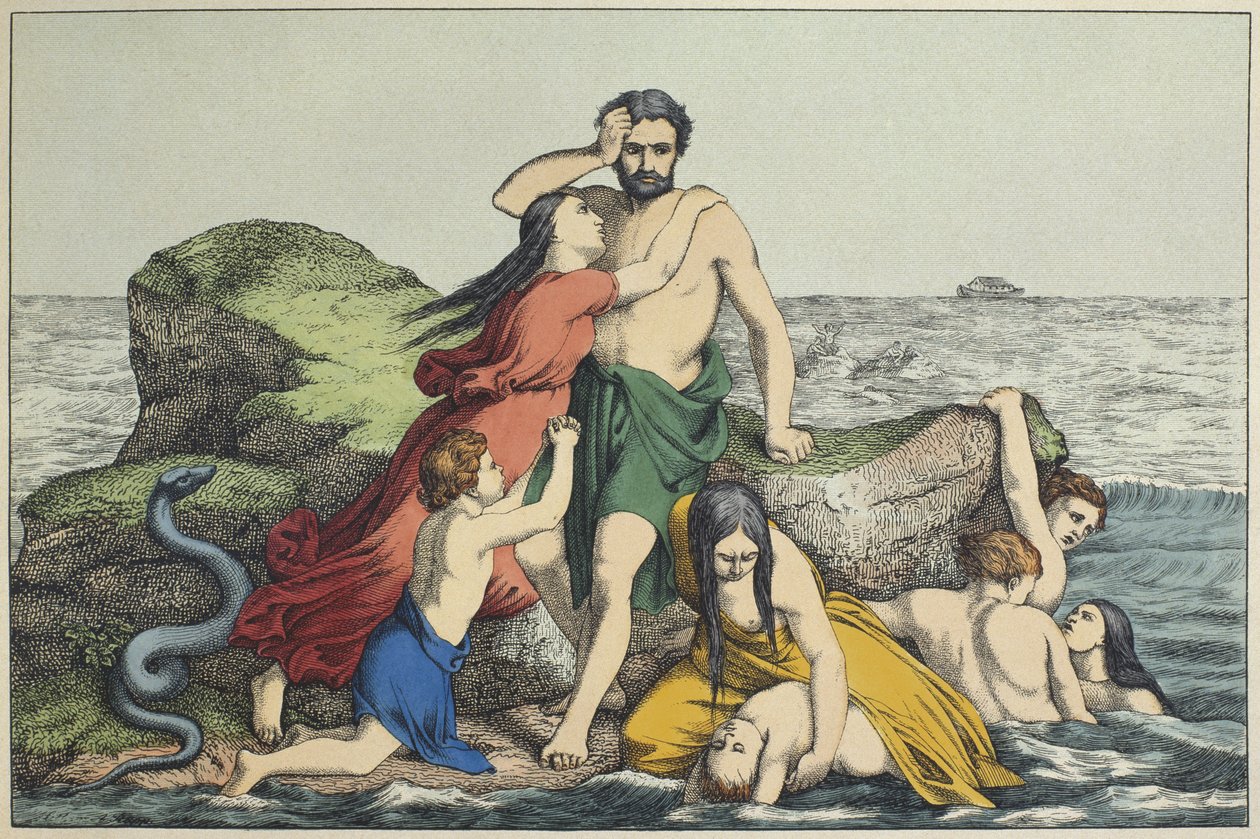 El Diluvio, ilustración de L