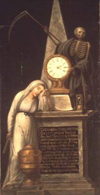 El monumento funerario de la cantante Catharina Margaretha Docetti, de soltera Tausch, Escuela de Heidelberg de German School