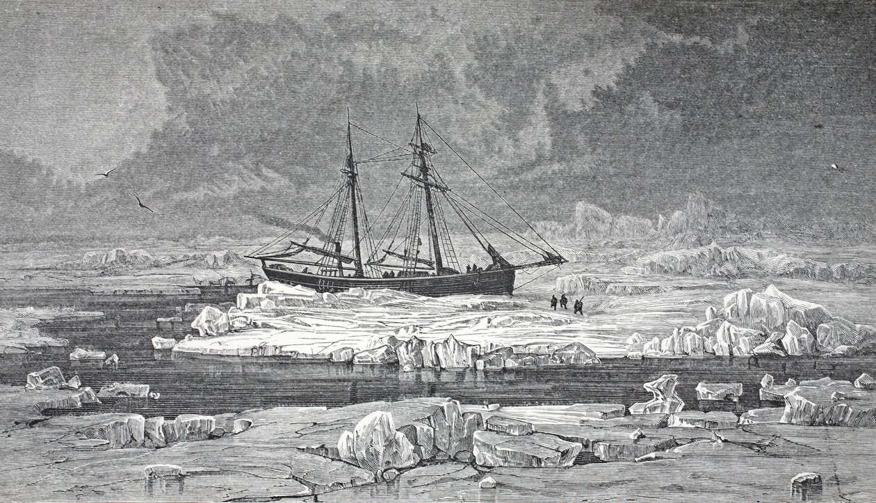El Germania en el hielo, pub. Londres 1874 de German School