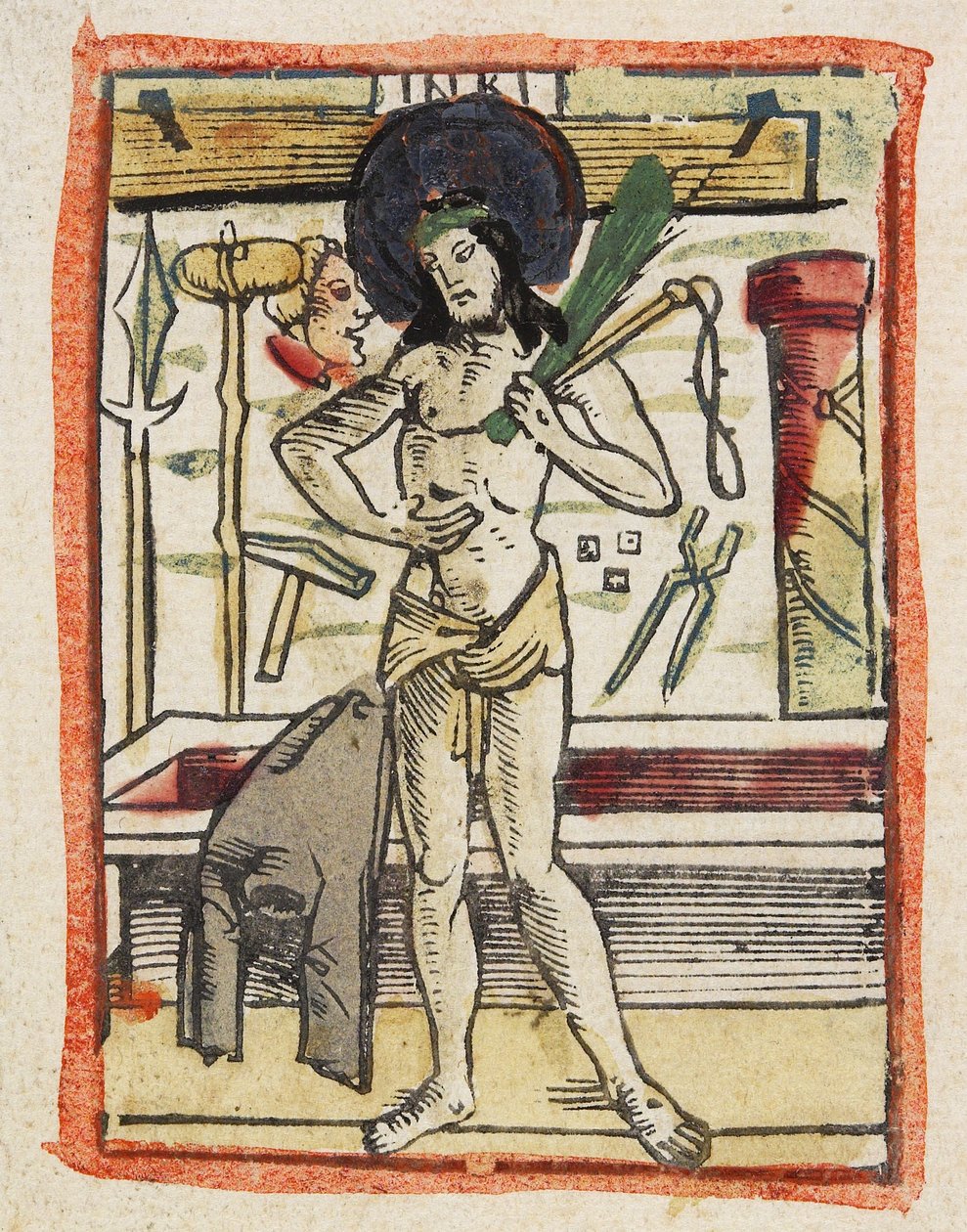 El hombre de dolores, c.1480-1490 de German School