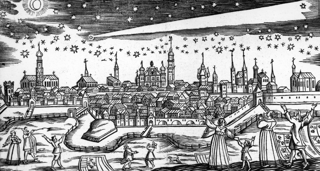 El terrible cometa de 1680 por Bach Abraham de German School