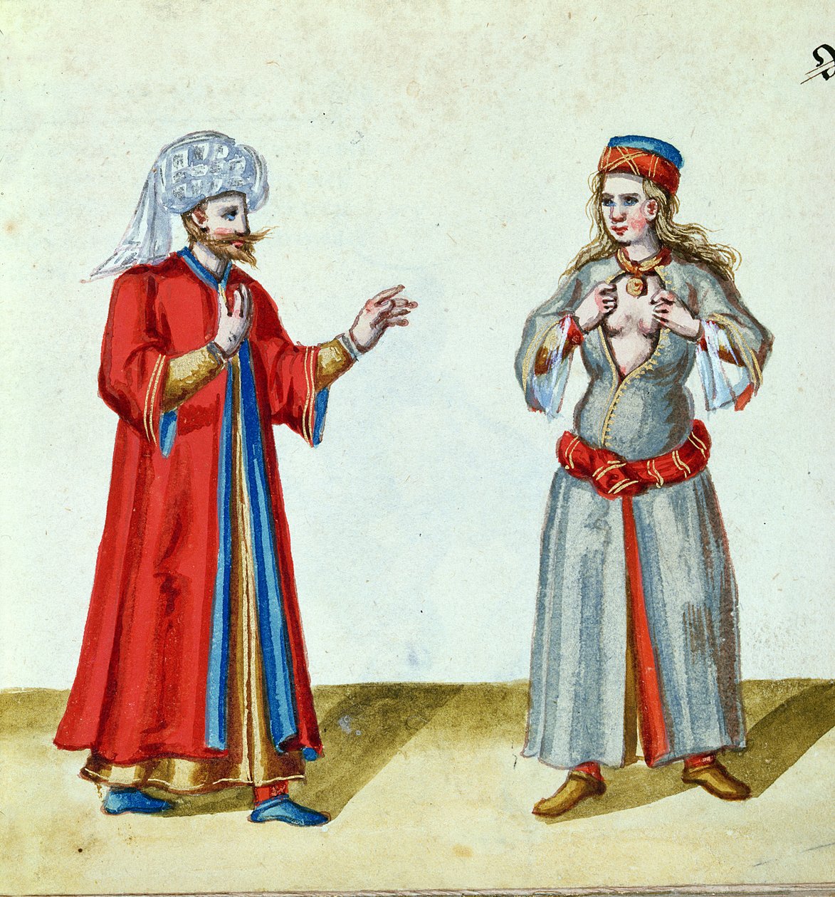 El Turco y la Cortesana, finales del siglo XVI de German School