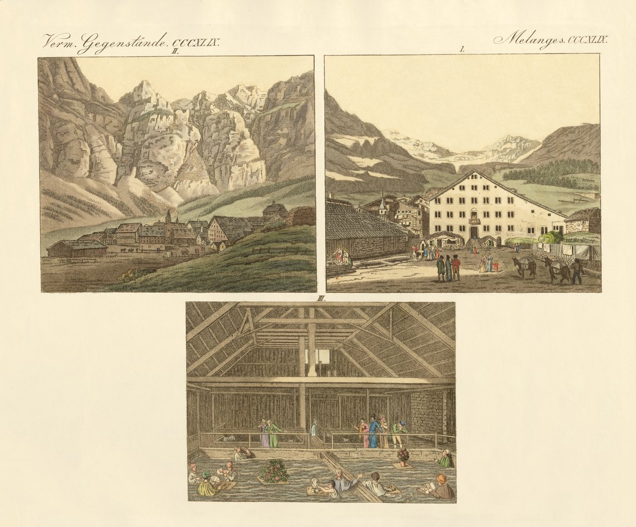 El baño de Leuker en el Cantón de Wallis de German School
