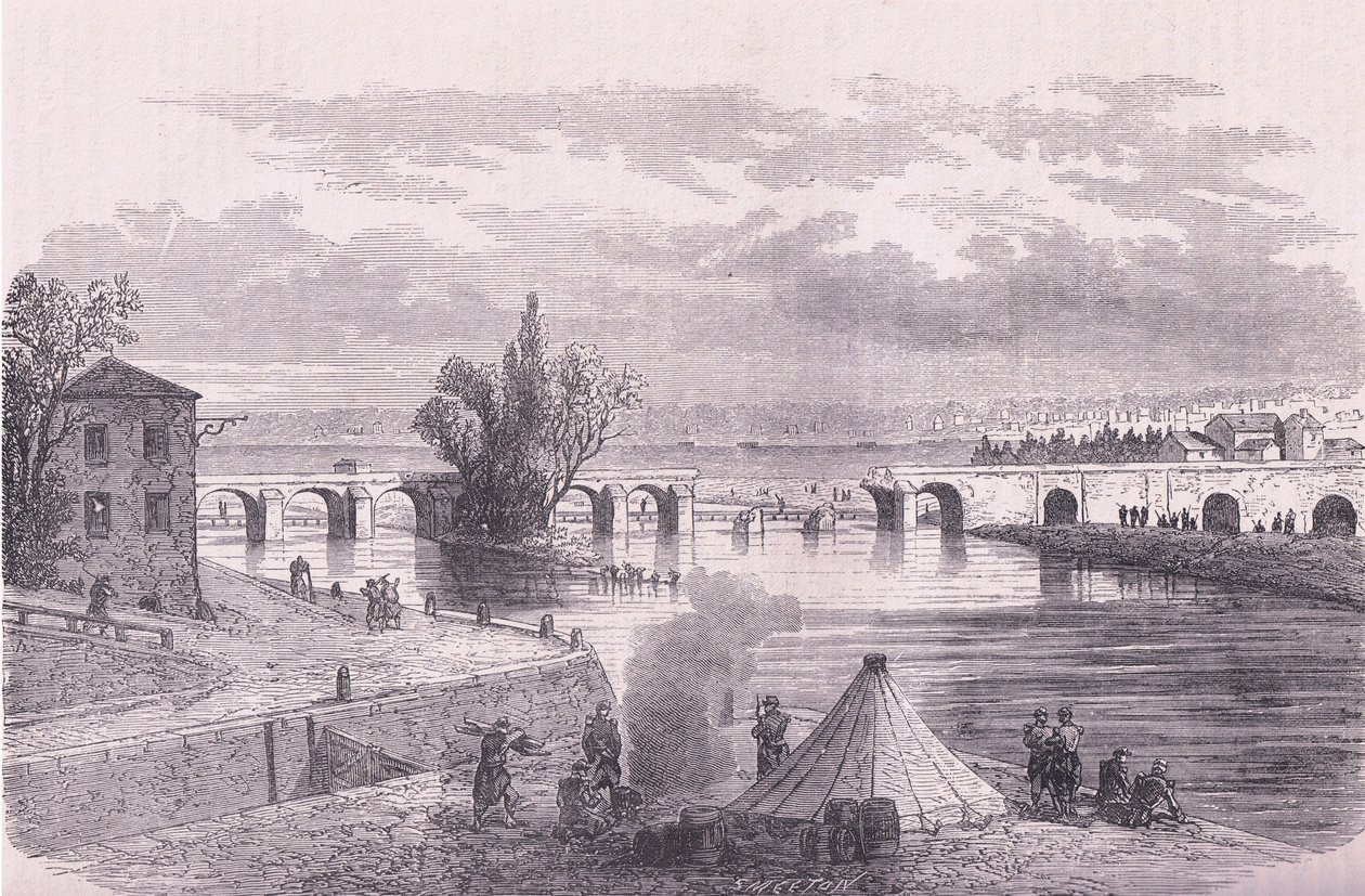 La defensa de París - destrucción del puente Jonville-sur-Marne de German School