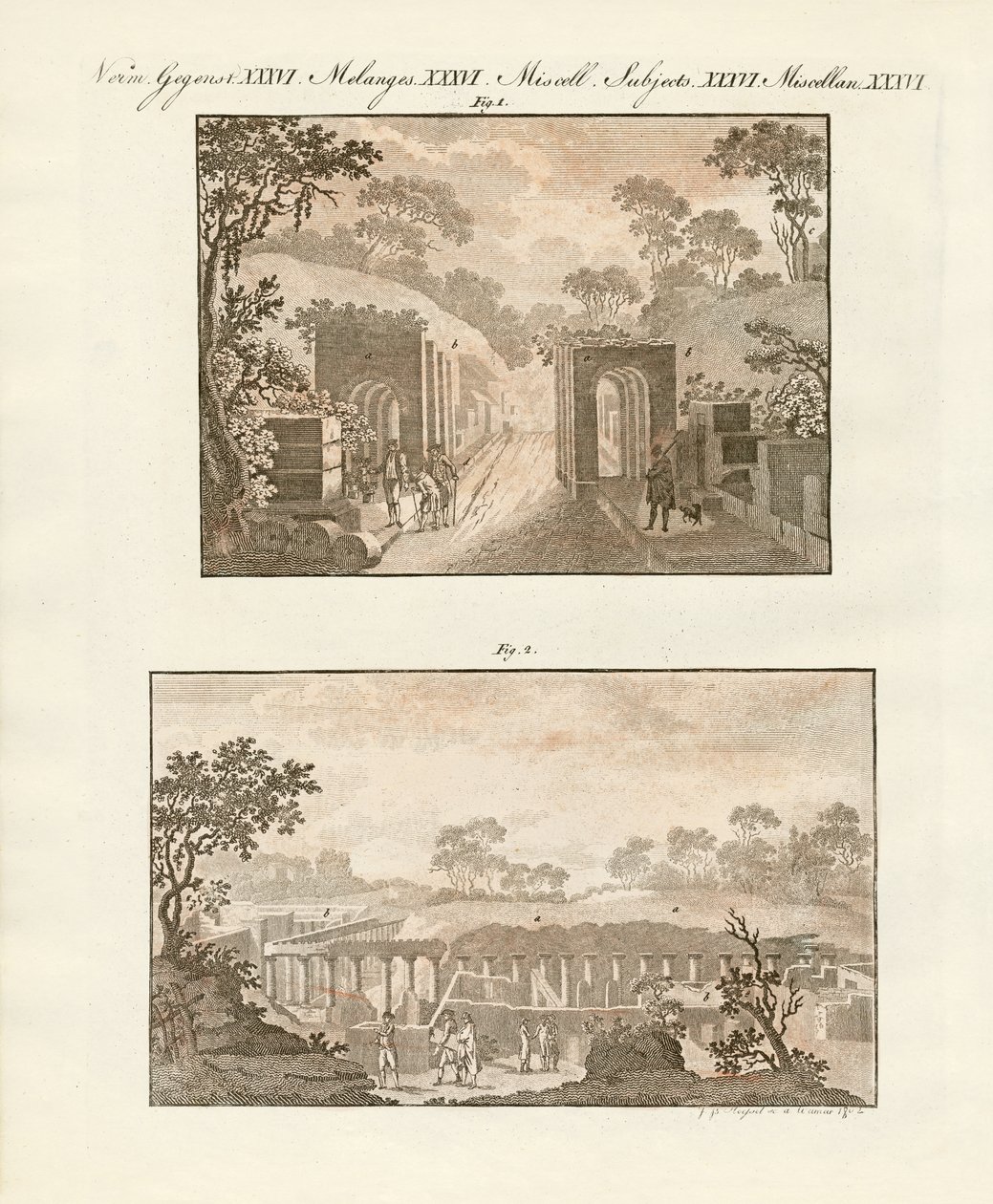 La ciudad excavada de Pompeya de German School
